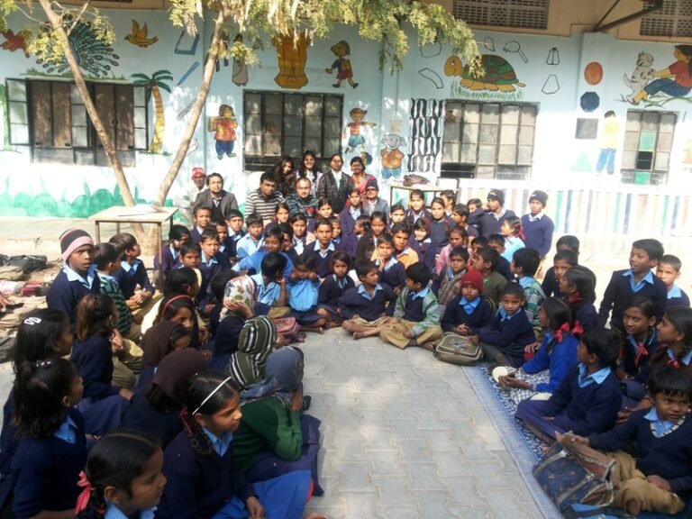 Director- Finance,Mr. Abhishek Mishra, Chair -Education,Yi Jaipur organized MID DAY MEAL for 100 students on 16th Jan.14