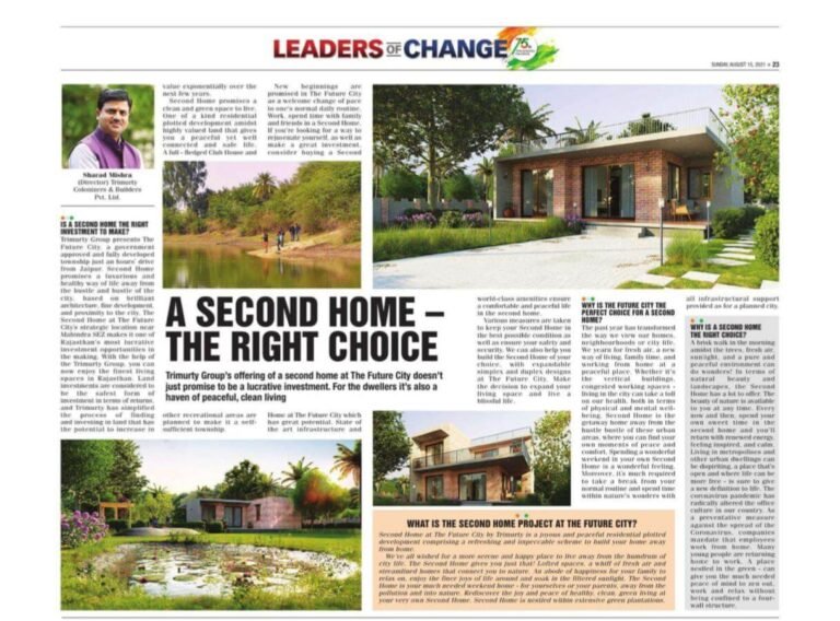 A Second Home – The Right Choice